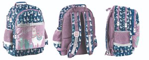 Školní batoh Lama modro-fialový-7